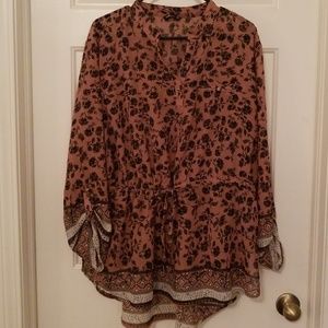 🏵 Flower Print Blouse